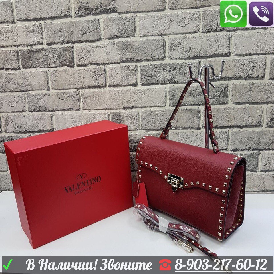 Сумка Valentino Garavani Rockstud 30 Валентино - фото 3 - id-p99195623