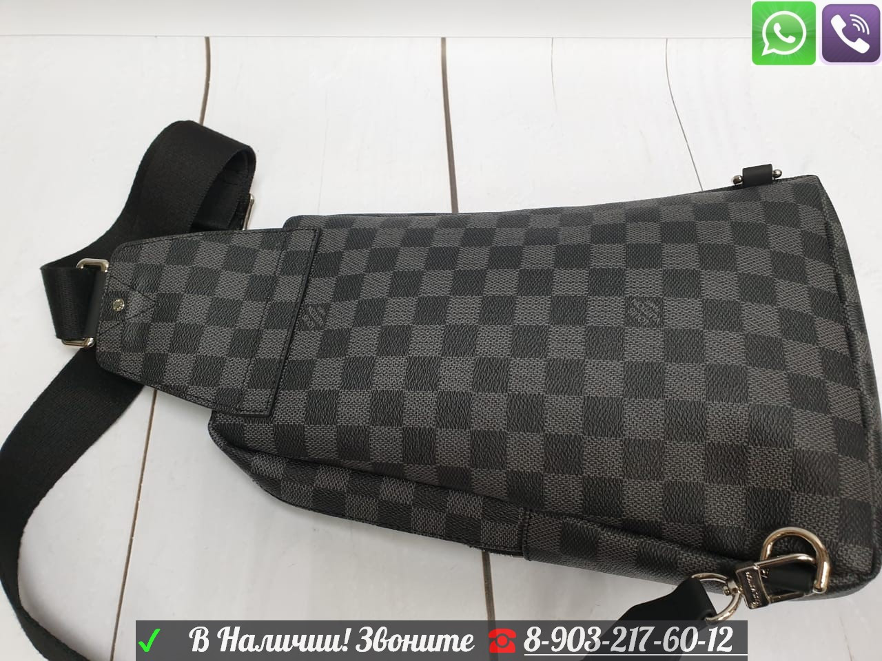 Сумка Louis Vuitton Avenue Sling Lv Stickers Луи Витон - фото 2 - id-p99198527