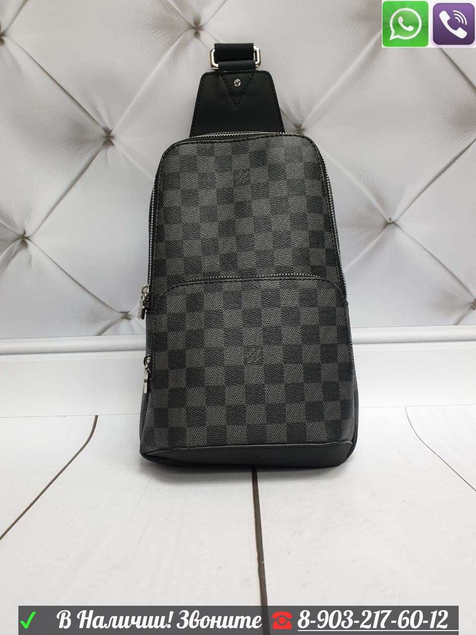 Сумка Louis Vuitton Avenue Sling Lv Stickers Луи Витон - фото 3 - id-p99198527