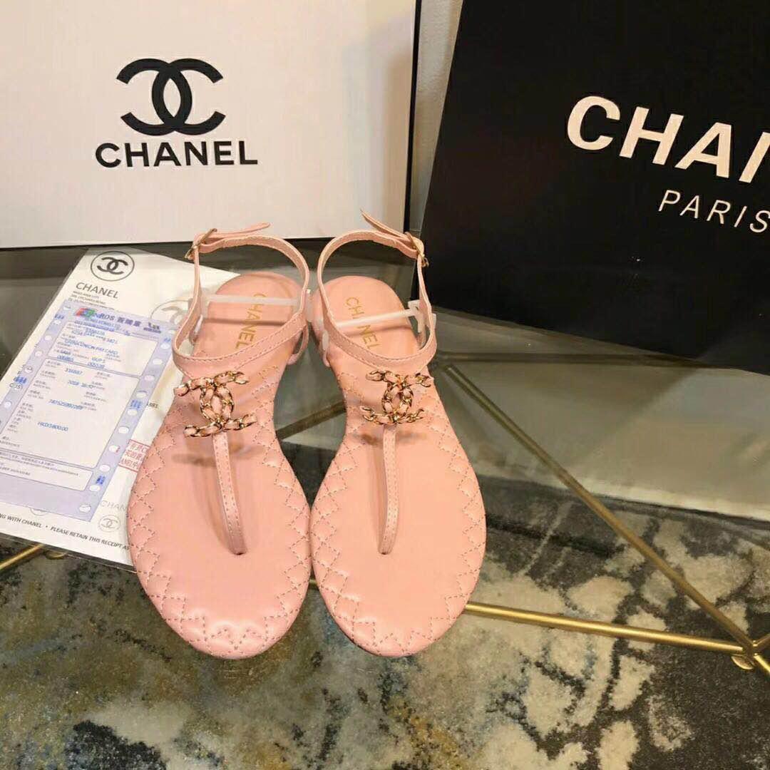 Шлепанцы Chanel кожаные - фото 1 - id-p99206035