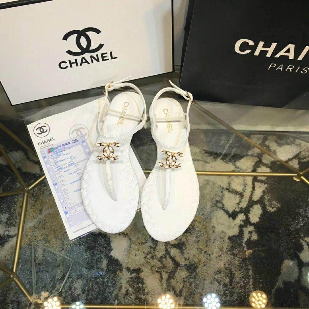 Шлепанцы Chanel кожаные - фото 5 - id-p99206035