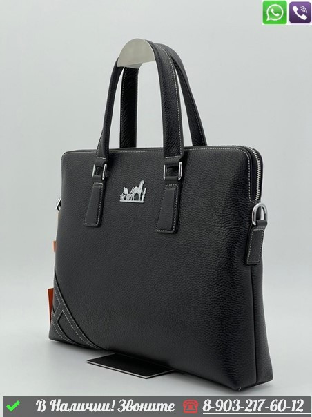 Портфель Coach кожаный черный - фото 3 - id-p99213810