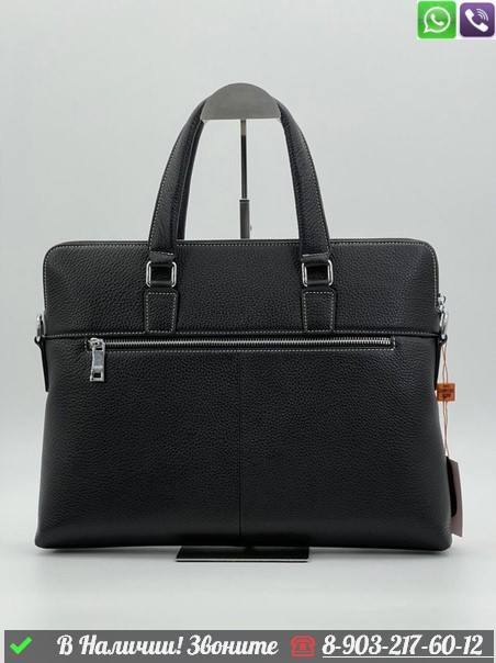 Портфель Coach кожаный черный - фото 5 - id-p99213810