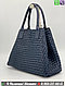 Сумка тоут Bottega Veneta синий, фото 4