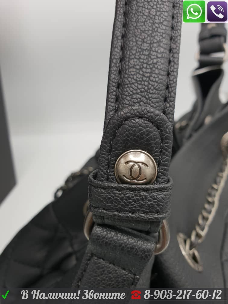 Сумка с застежкой на шнурках Chanel шанель Черная - фото 5 - id-p99197579