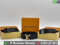 Ремень Louis Vuitton LV Initiales крокодиловый черный