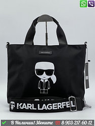 Сумка шоппер Karl Lagerfeld Ikonik черная