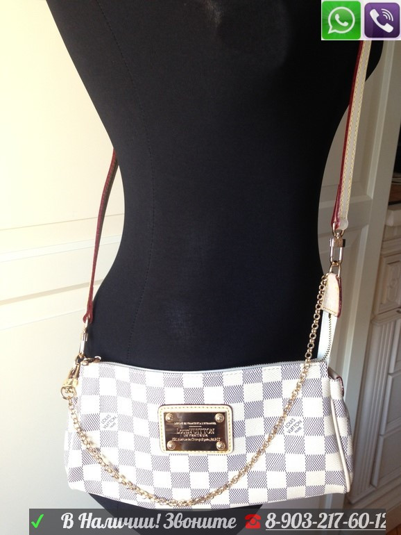 Сумка Louis Vuitton Eva Damier Клатч Луи Витон Коричневый - фото 8 - id-p99195673