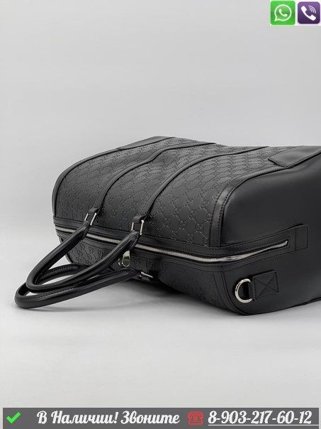 Дорожная сумка Gucci с логотипом - фото 8 - id-p99211874