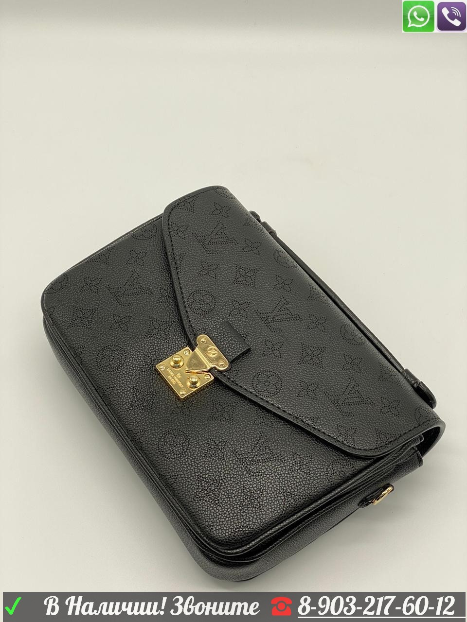 Сумка Louis Vuitton Pochette Metis черный клатч ЛВ - фото 4 - id-p99199461