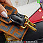 Сумка Fendi Baguette tricolor Фенди клатч черный, фото 6