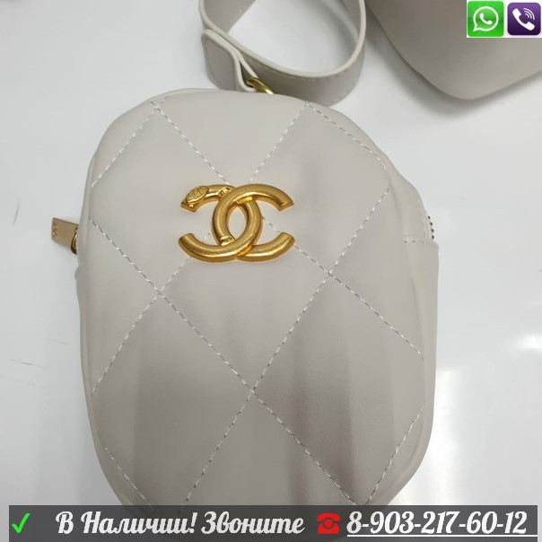 Сумка Chanel Gabrielle Hobo Белый - фото 10 - id-p99206099