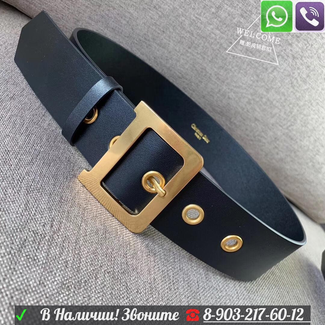 Ремень Dior Saddle Belt Christian Dior Черный пояс - фото 6 - id-p99198593