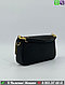 Сумка Fendi Baguette черная с желтым подкладом, фото 7