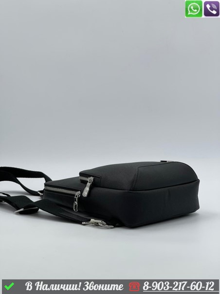 Мужская Сумка Louis Vuitton Avenue Sling черная - фото 6 - id-p99213870