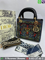 Сумка Dior Lady D Lite тканевая