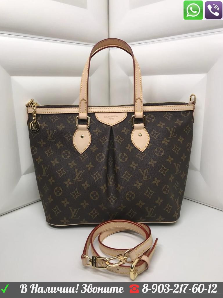 Сумка Louis Vuitton Tote GM Monogram на молнии Луи витон