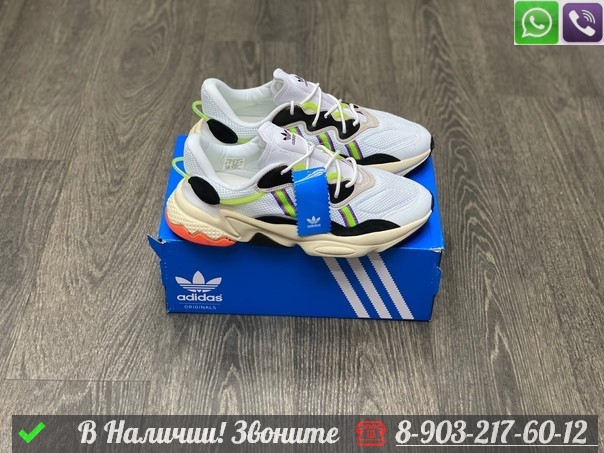 Кроссовки Adidas Ozweego белые - фото 3 - id-p99214837