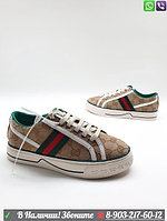 Кеды Gucci ace Gucci тканевые GG