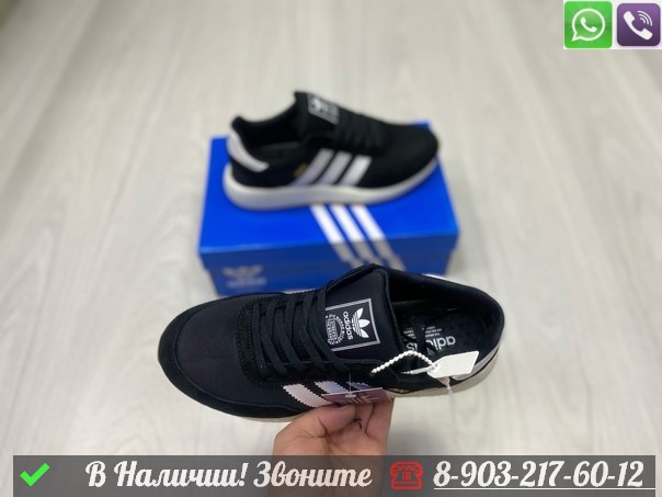 Кроссовки Adidas Iniki Runner Vista Black черные - фото 2 - id-p99214868