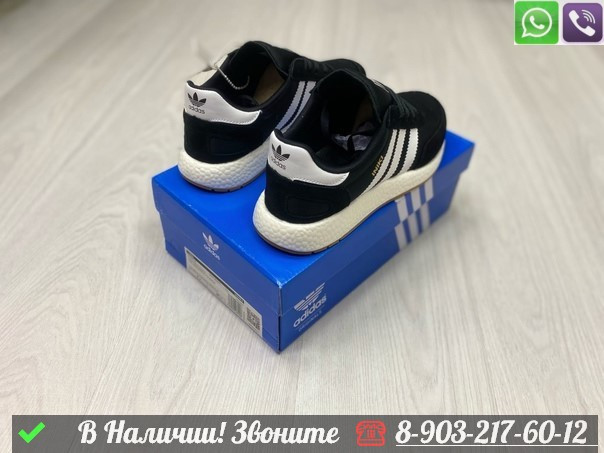 Кроссовки Adidas Iniki Runner Vista Black черные - фото 6 - id-p99214868