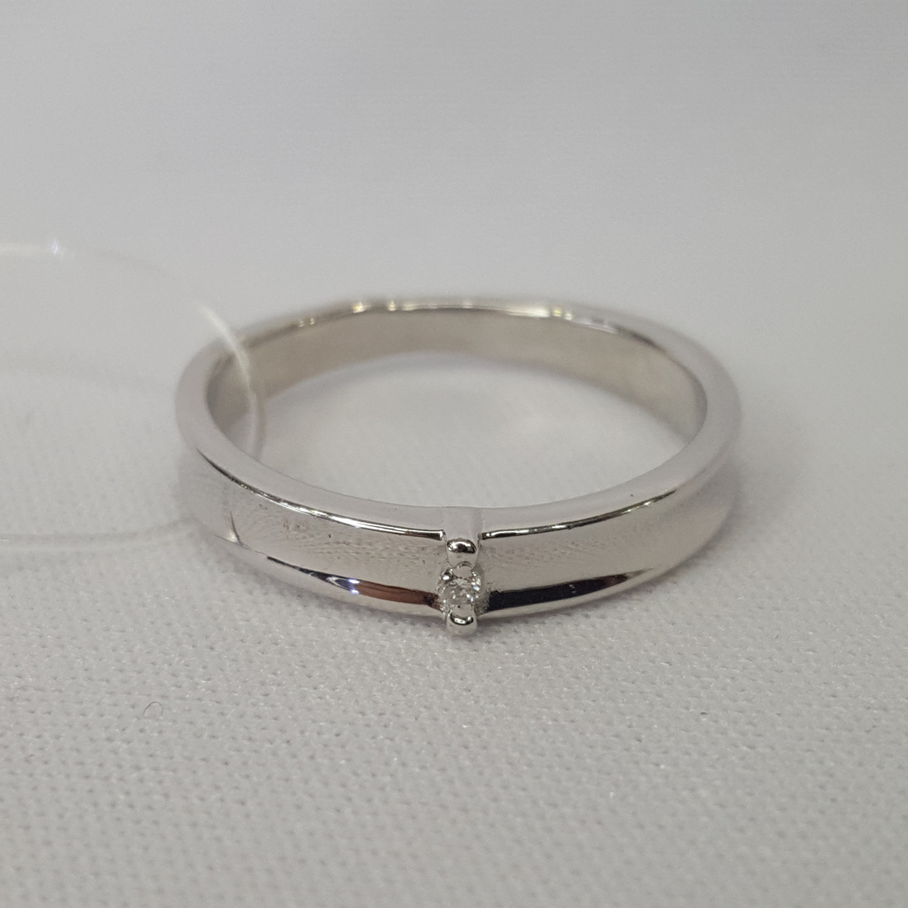 Серебряное кольцо  Бриллиант Aquamarine 060127.5 покрыто  родием