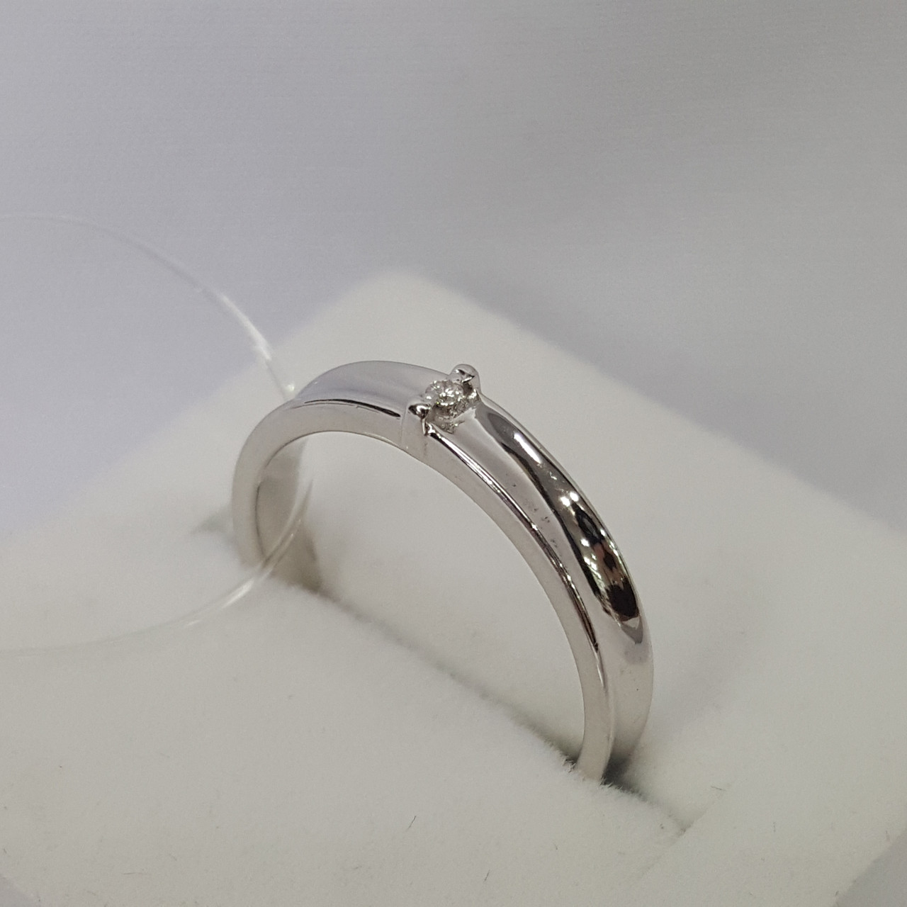 Серебряное кольцо Бриллиант Aquamarine 060127.5 покрыто родием - фото 2 - id-p83391521