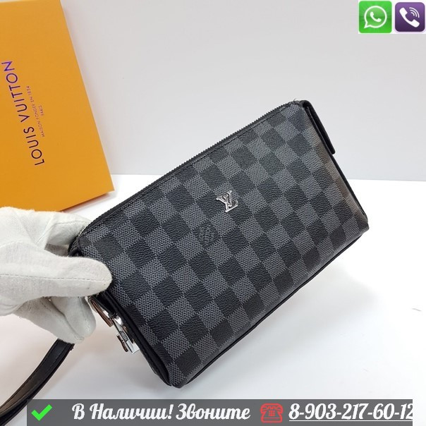 Барсетка Louis Vuitton кожаная - фото 1 - id-p99212962