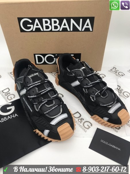 Кроссовки Dolce & Gabbana NS1 черные - фото 2 - id-p99209076