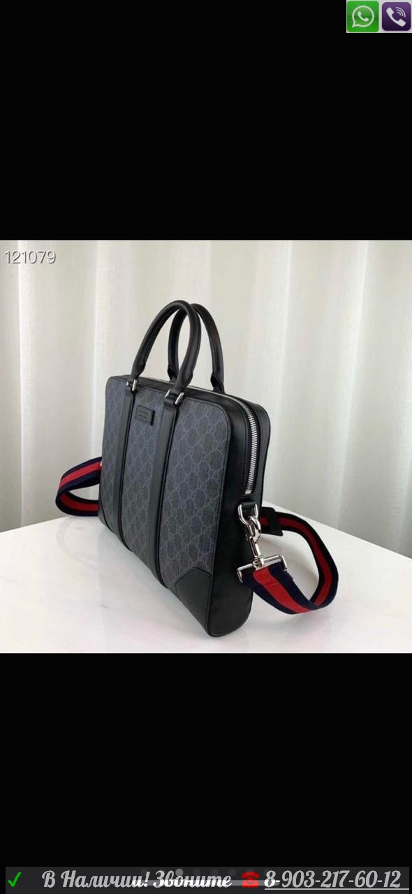 Портфель Gucci GG Supreme черный - фото 7 - id-p99210038