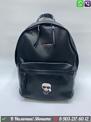 Рюкзак Karl Lagerfeld кожаный черный