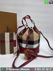 Сумка Burberry Phoebe тканевая