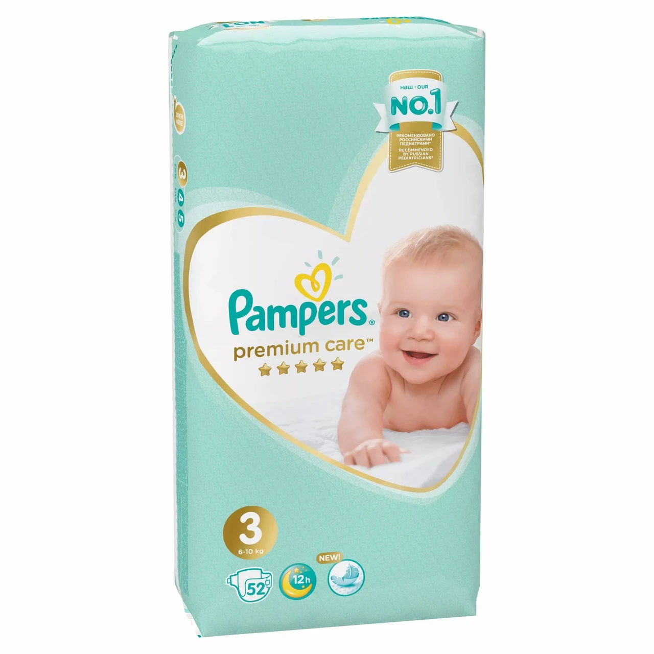 Подгузники Pampers Premium Care Midi №52 - фото 1 - id-p97582270