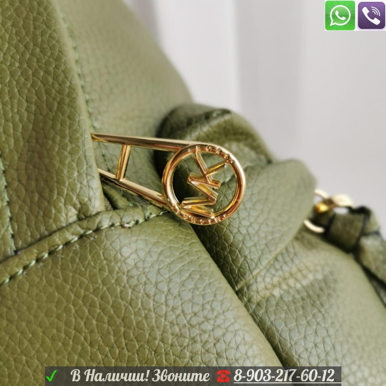 Рюкзак Michael Kors Slater зеленый - фото 2 - id-p99209576