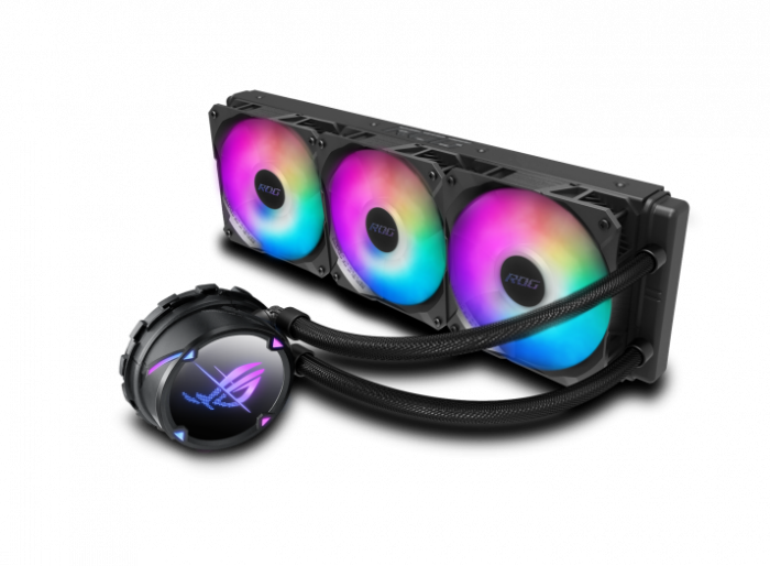 Водяное охлаждение ASUS ROG RYUJIN II 360, AIO, 2x120mm fan, 60mm fan, ARGB, 1700, 3.5quot; Full Color LCD