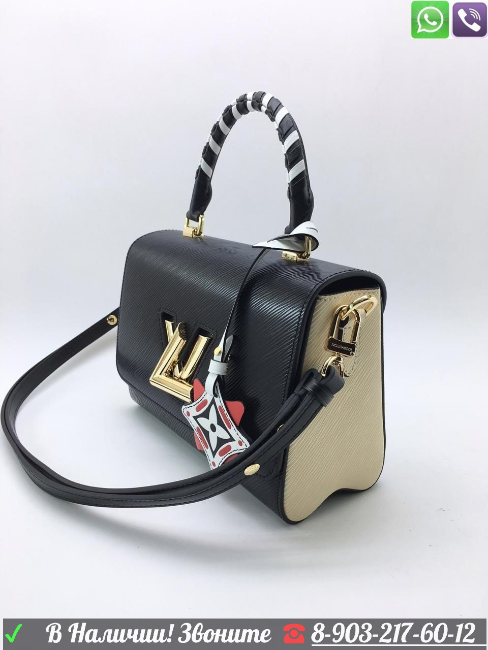 Сумка Louis Vuitton Crafty Twist MM Белый - фото 8 - id-p99209703