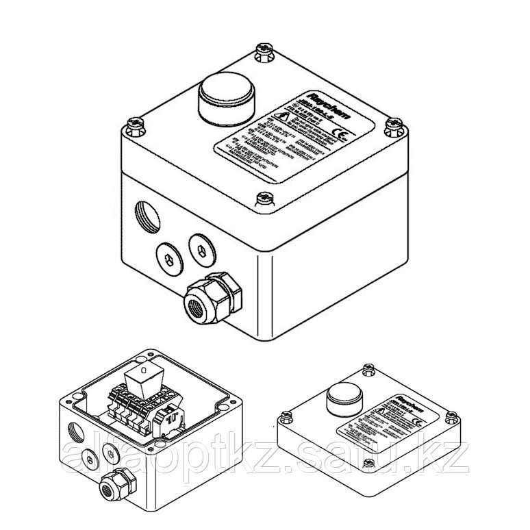 Соединительная коробка со светодиодом JBU-100-L-E (Eex e)
