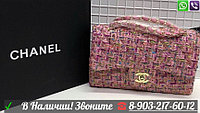 Сумка Chanel 2.55 Шанель твидовая Клатч букле 30 25, Бежевый