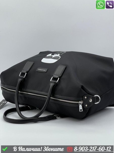 Дорожная сумка Karl Lagerfeld нейло Зеленый хакки - фото 7 - id-p99227444