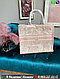 Сумка Christian Dior Book Tote Toile de Jouy Диор текстиль с вышивкой Черный Розовый, фото 8