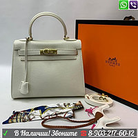 Сумка Hermes Kelly 28 Epsom Телесный