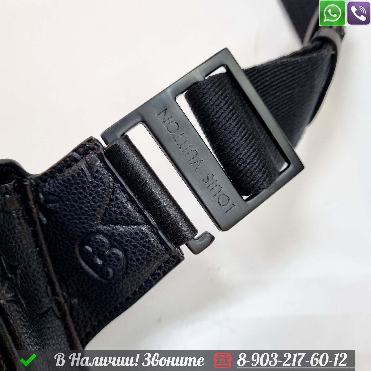 Сумка слинг Louis Vuitton Sling s-lock черная - фото 6 - id-p99230450
