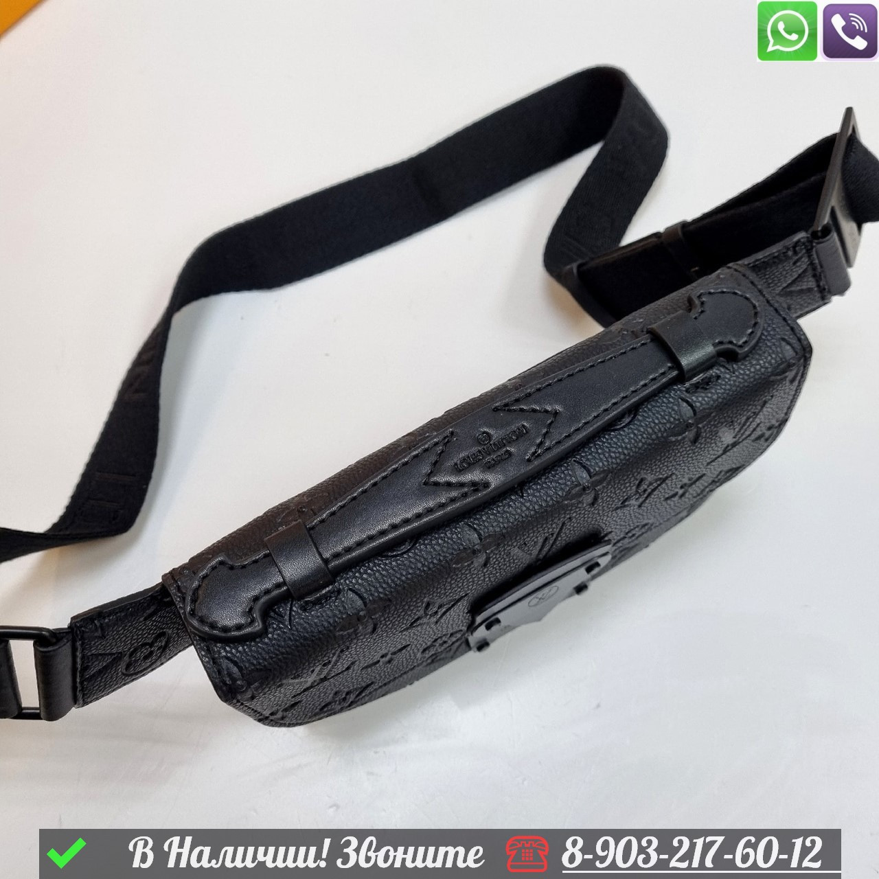 Сумка слинг Louis Vuitton Sling s-lock коричневая - фото 7 - id-p99230451