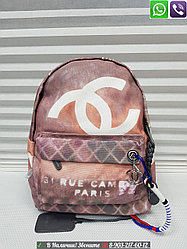 Рюкзак Chanel Graffity Шанель Тканевый портфель с рисунком
