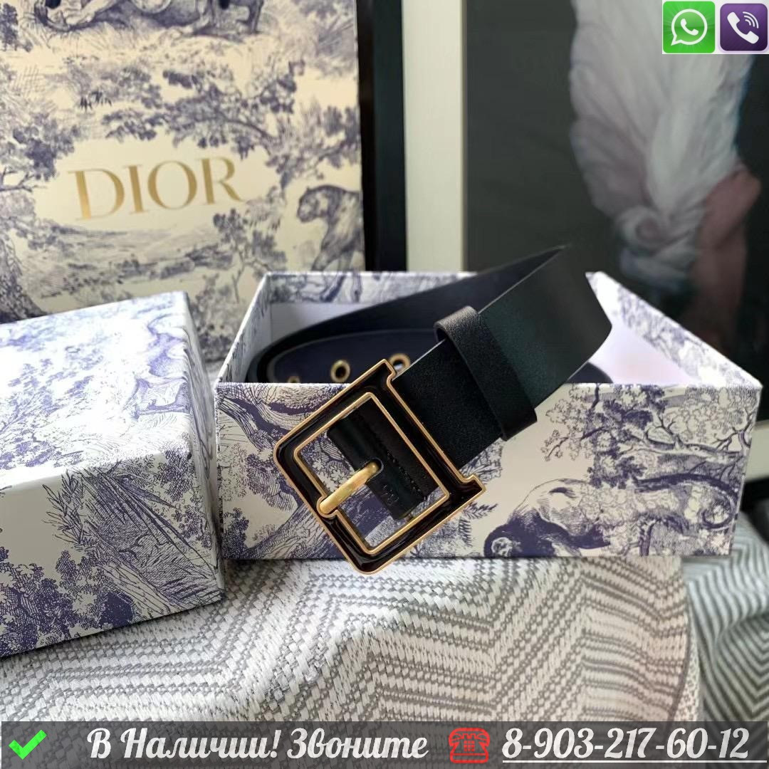 Ремень Dior Diorquake черный - фото 8 - id-p99229446