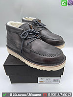 Зимние ботинки UGG с мехом Серый