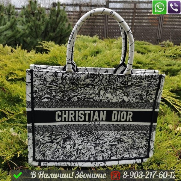 Сумка тоут Dior Book Tote Светло-серый, фото 1