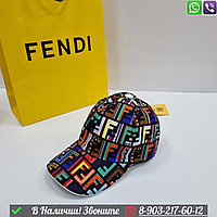 Кепка Fendi тканевая Разноцветный