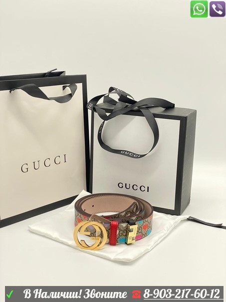 Ремень Gucci GG Blooms Серебристый - фото 4 - id-p99226685