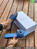 Шлепанцы Dior D-Club синие